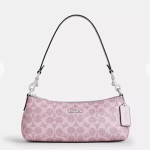 Coach Light Pink Signature Shoulder Bag